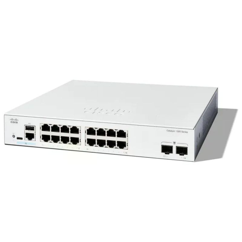 Cisco C1300-16T-2G Switch 1300-16T-2G Gestito 16 Porte GE 2x1GE SFP Protezione a Vita Limitata