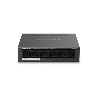 Mercusys MS106LP Switch Ethernet 6 Porte 10/100 Mbps con 4 Porte PoE+