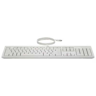 HP AW5S6AA 225 Wired Kit Tastiera Full-size e Mouse Ottico USB 1200 DPI Layout Italiano colore Bianco