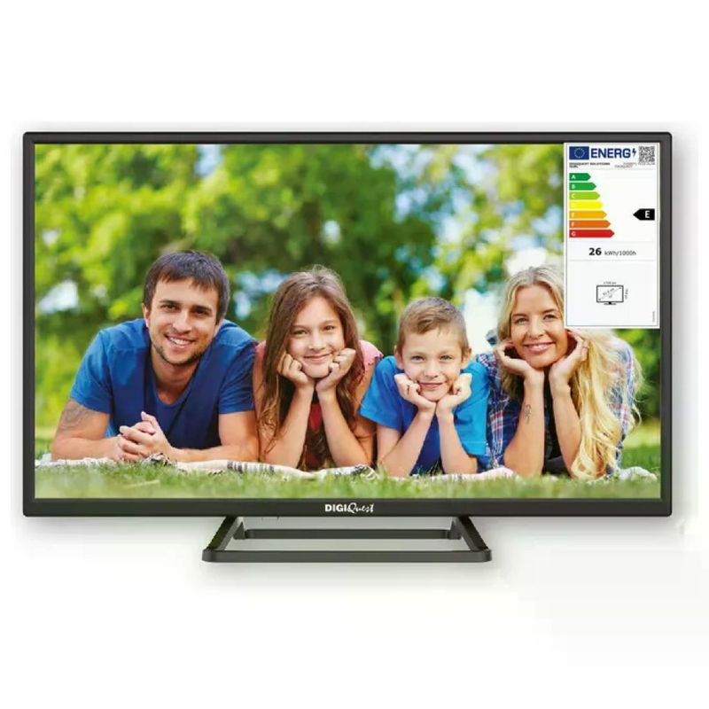 Digiquest TV LED 32" HD Ready DVB-T2/S2, Frameless, Nero