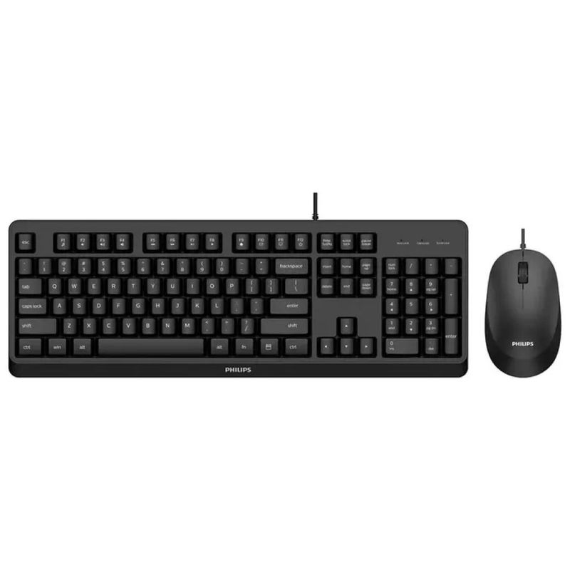 Philips SPT6207BL/34 Kit Tastiera e Mouse USB QWERTY Inglese Nero Philips SPT6207BL/34 Kit Tastiera e Mouse USB QWERTY Inglese Nero