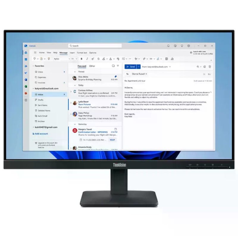 Lenovo 64B5KAT1EU ThinkVision S24-4e Monitor PC 23 Lenovo 64B5KAT1EU ThinkVision S24-4e Monitor PC 23