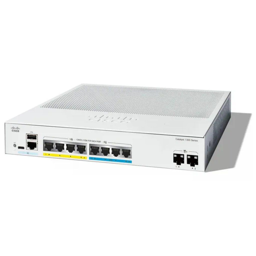 Cisco Switch di Rete Catalyst C1300-8MGP-2X Gestito L2-L3 Gigabit Ethernet PoE Grigio