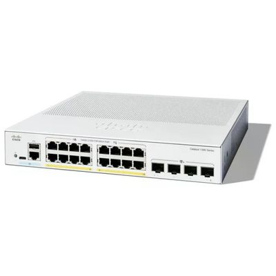 Cisco C1300-16P-4X Switch Gestito 16-Porte GE PoE 4x10G SFP+ Catalyst 1300 L2-L3 Bianco
