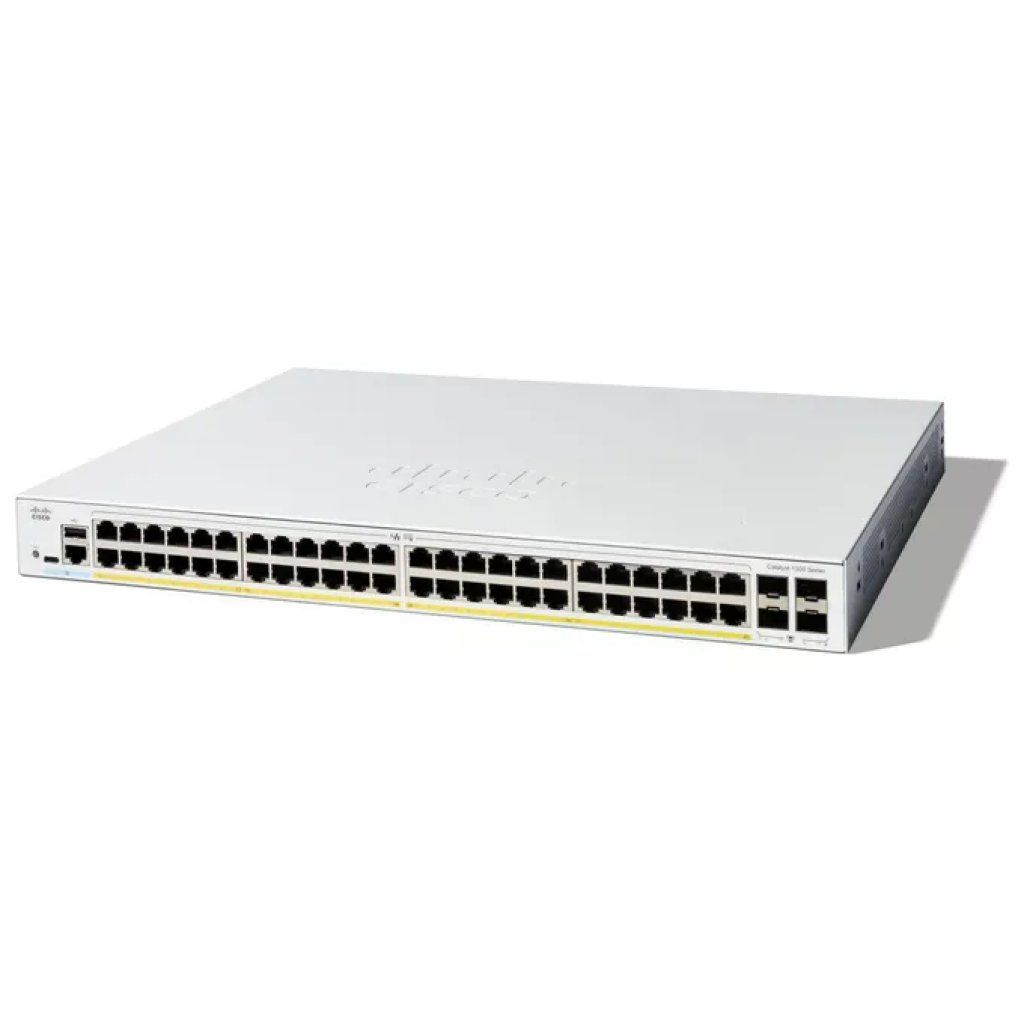 Cisco C1300-48P-4G Switch Gestito 48 Porte GE PoE 4x1GE SFP Catalyst 1300-48P-4G