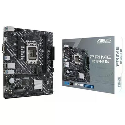 ASUS PRIME H610M-K D4 Scheda Madre micro ATX, Intel LGA 1700, DDR4 ASUS PRIME H610M-K D4 Scheda Madre micro ATX, Intel LGA 1700, DDR4