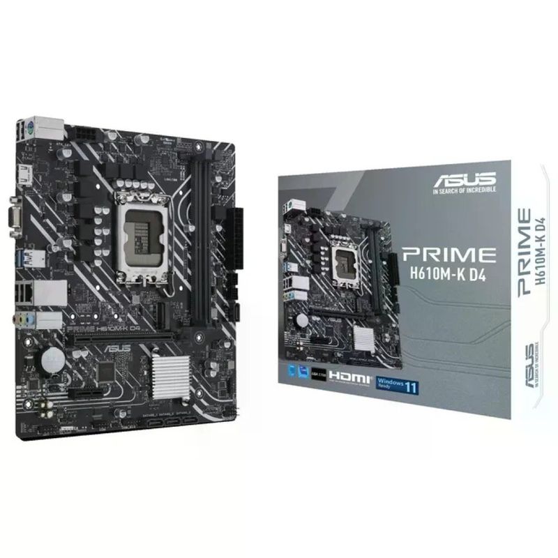 ASUS PRIME H610M-K D4 Scheda Madre micro ATX, Intel LGA 1700, DDR4 ASUS PRIME H610M-K D4 Scheda Madre micro ATX, Intel LGA 1700, DDR4
