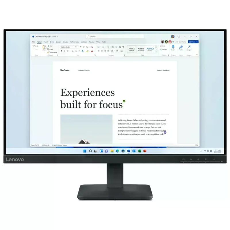 Lenovo 68C2KAC1I5 L24-4e Monitor PC 23.8'' Full HD IPS 100Hz 1920x1080 VGA HDMI colore Nero Lenovo 68C2KAC1I5 L24-4e Monitor PC 23.8'' Full HD IPS 100Hz 1920x1080 VGA HDMI colore Nero