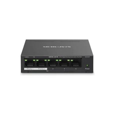MERCUSYS Yeppon Switch Desktop MS105GP Unmanaged PoE 5 Porte Gigabit MERCUSYS Yeppon Switch Desktop MS105GP Unmanaged PoE 5 Porte Gigabit