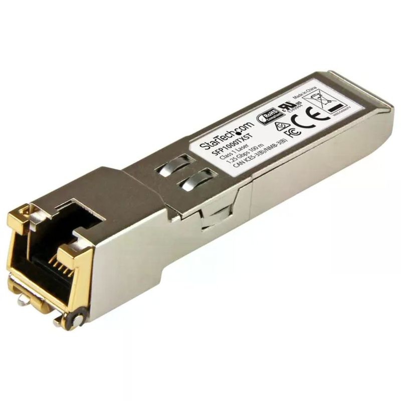 StarTech.com SFP1000TXST Modulo Ricetrasmettitore in Rame SFP+ RJ45 Gigabit 1000BASE-TX 1000 Mbit