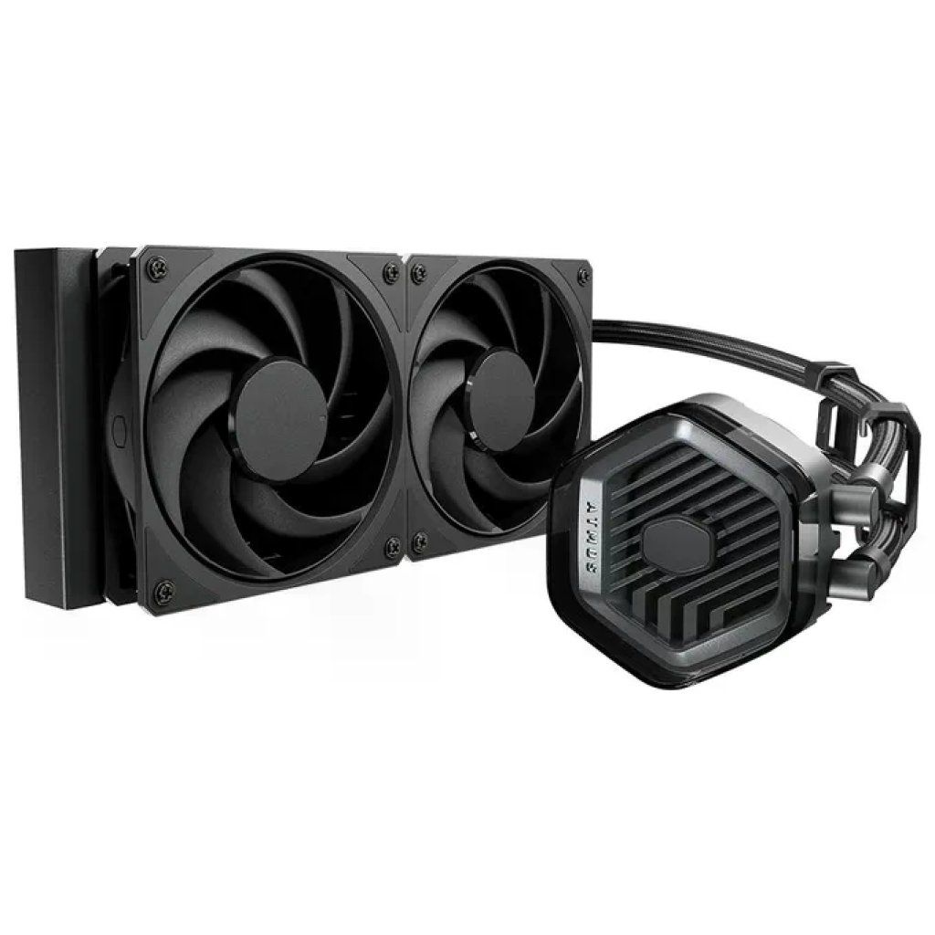 Cooler Master MasterLiquid 240 Atmos Stealth – Dissipatore AIO 240 mm, 2 ventole ARGB, Nero Cooler Master MasterLiquid 240 Atmos Stealth – Dissipatore AIO 240 mm, 2 ventole ARGB, Nero