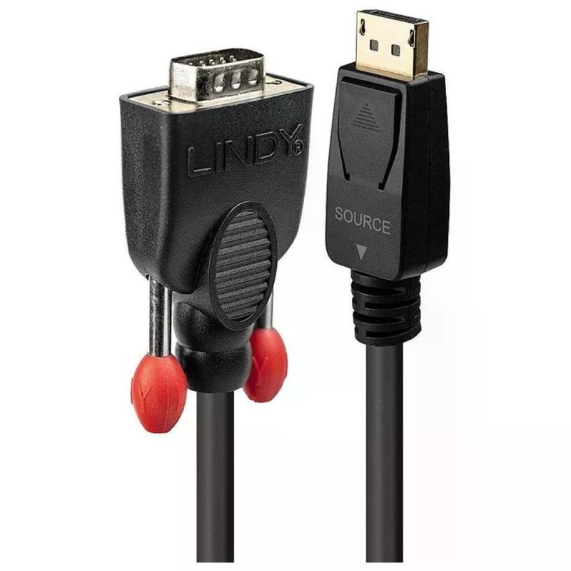 Lindy 41942 Adattatore DisplayPort a VGA, 2 m Lindy 41942 Adattatore DisplayPort a VGA, 2 m
