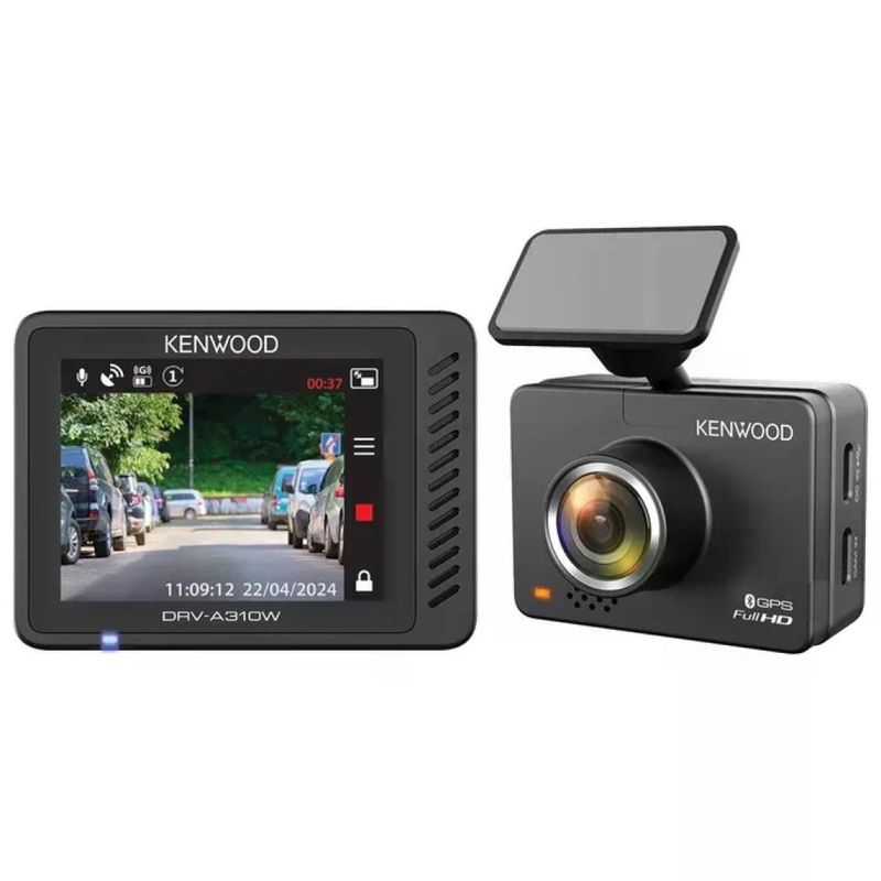 Kenwood DRV-A310W Dash Cam Full HD 1080p con GPS e Wi-Fi Kenwood DRV-A310W Dash Cam Full HD 1080p con GPS e Wi-Fi