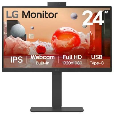 LG Monitor LG 24BA850-B 23,8” Full HD IPS con Webcam