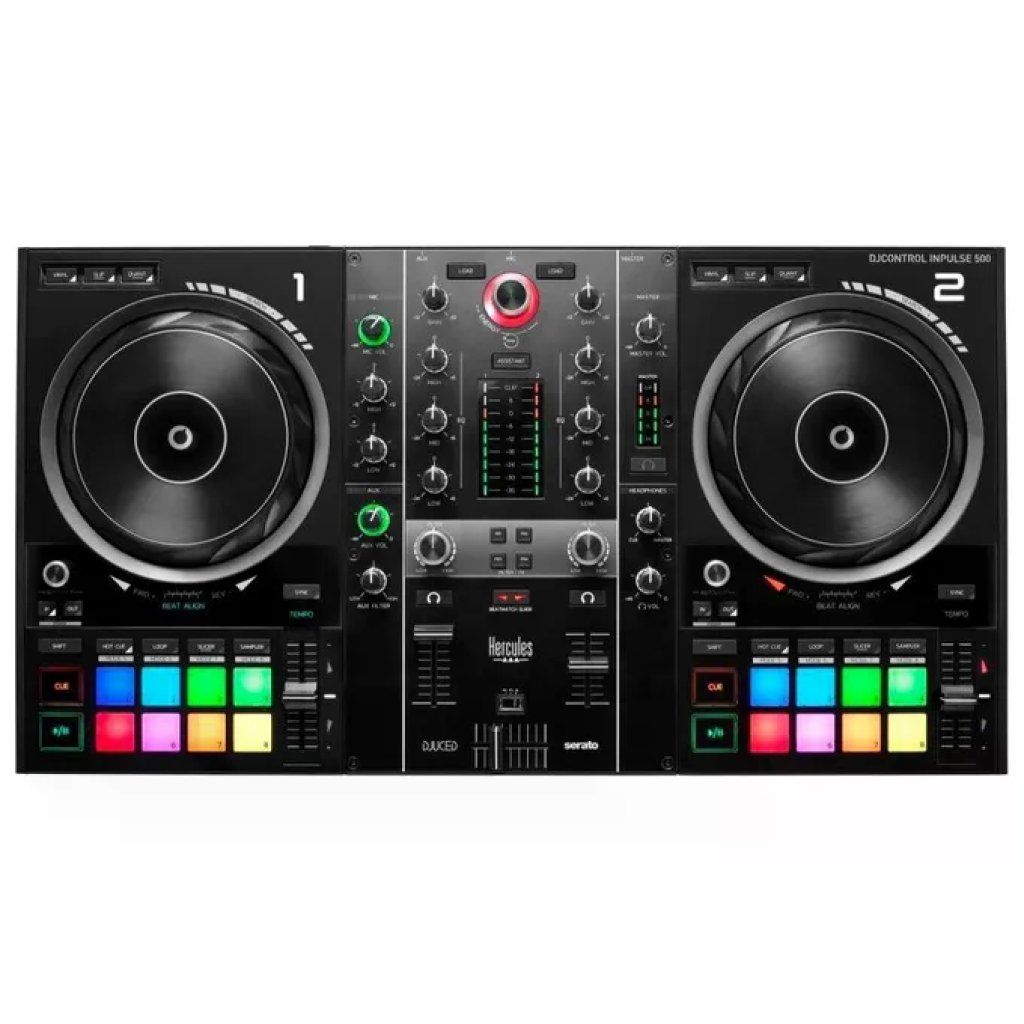Hercules DJControl Inpulse 500 – Controller DJ USB a 2 canali