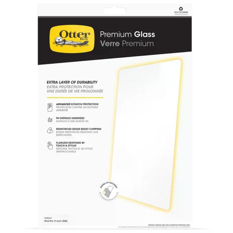 OtterBox Premium Glass per iPad Pro 11" (M4, 2024) – Vetro temperato antimicrobico