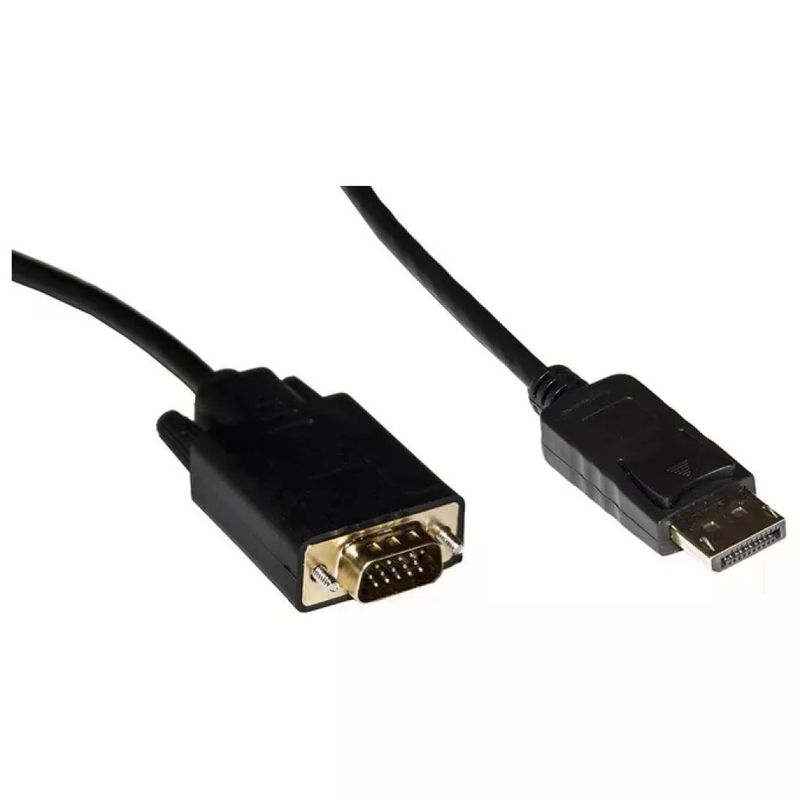 LINK LKCDV018 Cavo DisplayPort a VGA Maschio, 1,8 m, Nero LINK LKCDV018 Cavo DisplayPort a VGA Maschio, 1,8 m, Nero