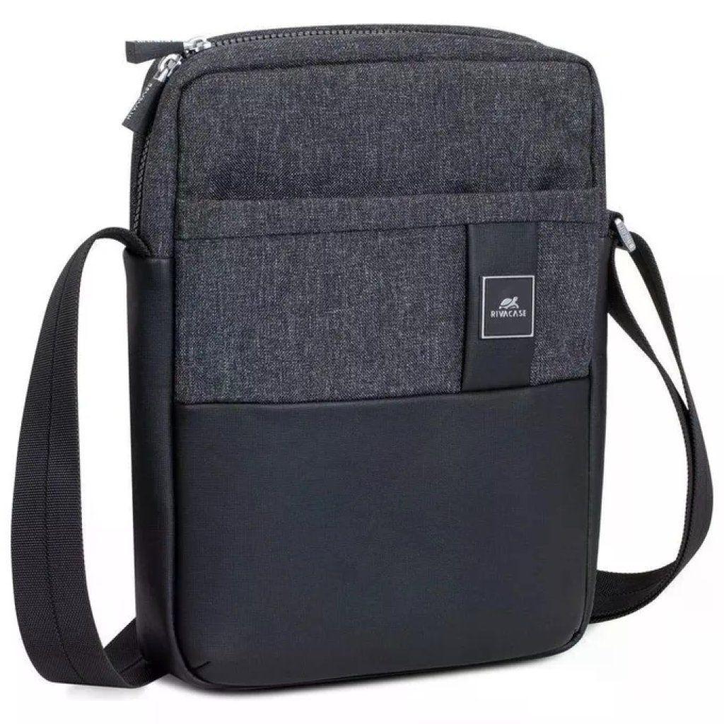 RIVACASE 8811 Lantau – Borsa a tracolla per tablet fino a 11", Nero Melange
