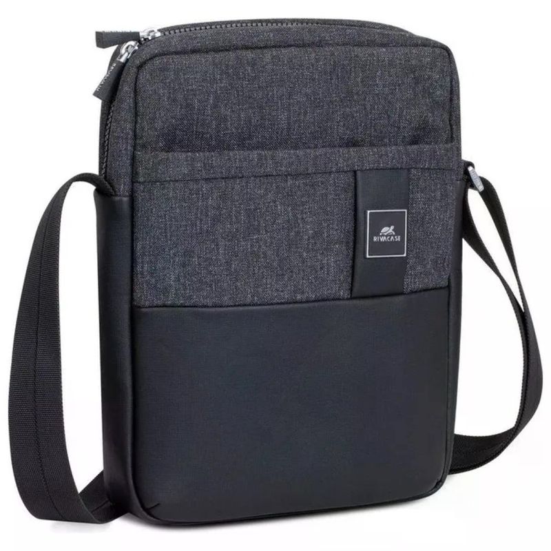 RIVACASE 8811 Lantau – Borsa a tracolla per tablet fino a 11", Nero Melange