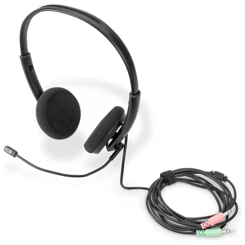 DIGITUS DA-12202 Cuffie On-Ear con Microfono e Jack 3,5 mm