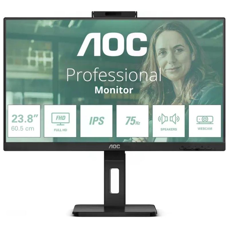 AOC 24P3QW Monitor IPS Full HD da 23,8 AOC 24P3QW Monitor IPS Full HD da 23,8" con webcam