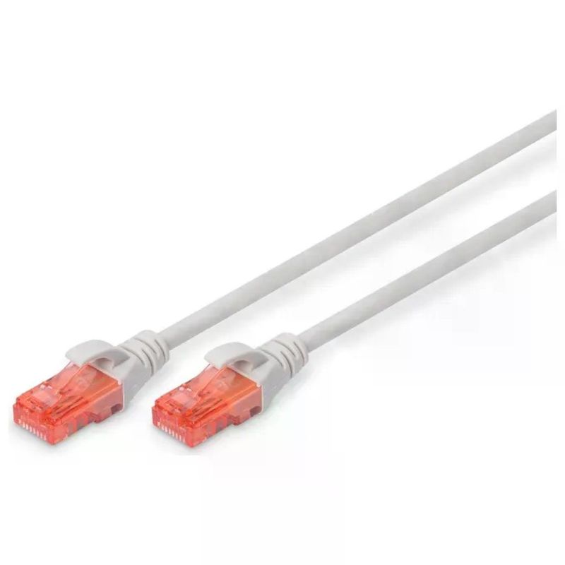 Digitus Cavo Patch Ethernet Cat 6 RJ45 U/UTP LSZH, 30 m, Grigio