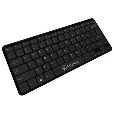 Atlantis Argo 900 Tastiera Mini USB QWERTY Italiana 78 Tasti Nera