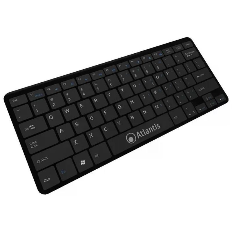 Atlantis Argo 900 Tastiera Mini USB QWERTY Italiana 78 Tasti Nera