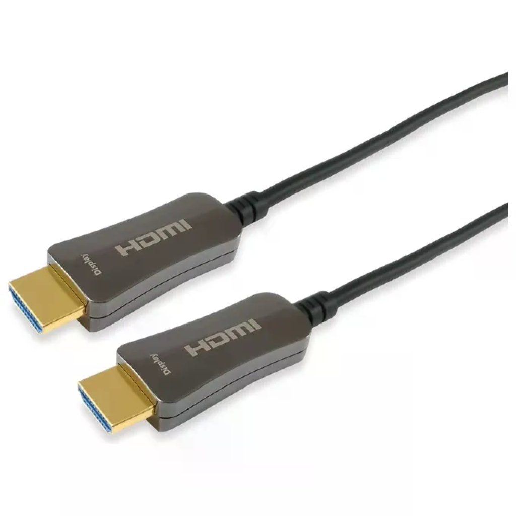 CONCEPTRONIC Equip 119431 Cavo HDMI 2.0 Ottico Attivo AOC 50 m 4K UHD Nero