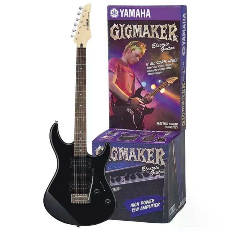 Yamaha GigMaker Kit Chitarra Elettrica Nero con Amplificatore