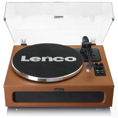 Lenco LS-430BN Giradischi Bluetooth Marrone con Altoparlanti Integrati