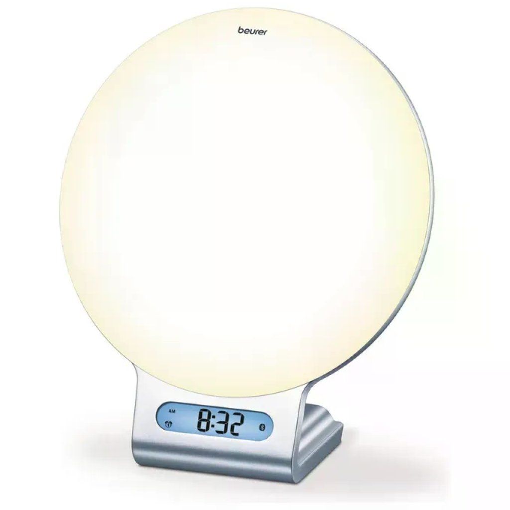 Beurer 58928 WL 75 Lampada Sveglia Simulazione Alba e Tramonto Radio FM Bluetooth USB 2 Allarmi 256