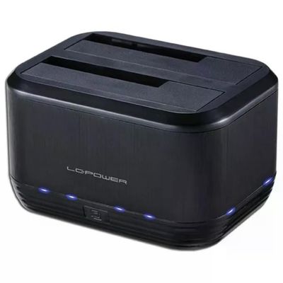 LC-Power LC-DOCK-U3-III Docking Station USB 3.0 per HDD/SSD SATA, 2 bay, nera LC-Power LC-DOCK-U3-III Docking Station USB 3.0 per HDD/SSD SATA, 2 bay, nera
