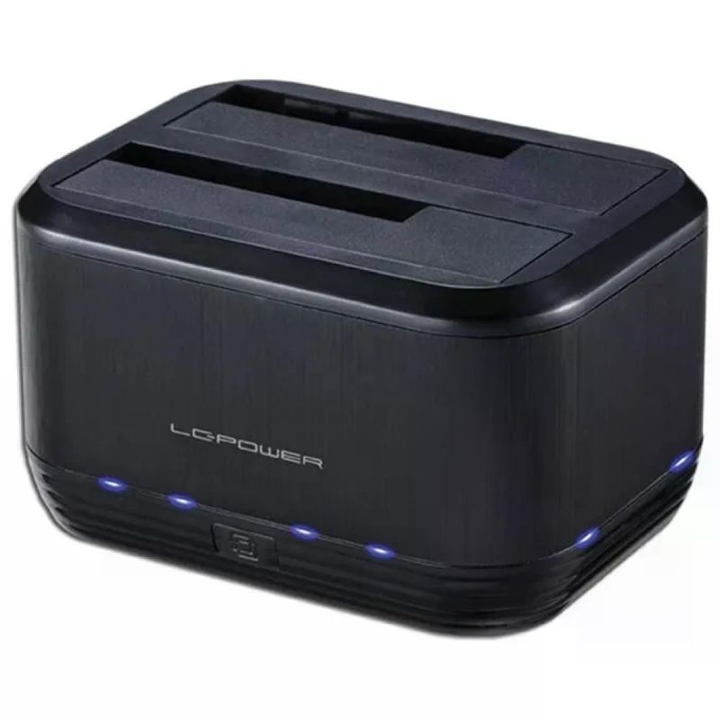 LC-Power LC-DOCK-U3-III Docking Station USB 3.0 per HDD/SSD SATA, 2 bay, nera