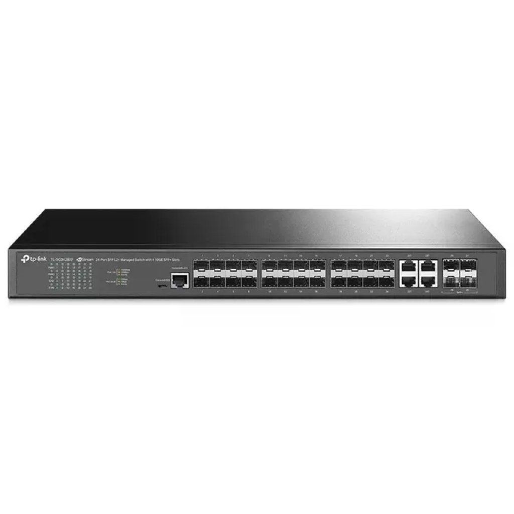 TP-Link Omada SG3428XF Switch L2+ 24 porte SFP e 4 slot SFP+ 10G, rack 1U TP-Link Omada SG3428XF Switch L2+ 24 porte SFP e 4 slot SFP+ 10G, rack 1U