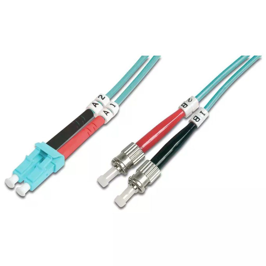 DIGITUS Cavo Fibra Ottica Duplex LC-ST OM3 Multimodale 50/125 µm, 5 m DIGITUS Cavo Fibra Ottica Duplex LC-ST OM3 Multimodale 50/125 µm, 5 m