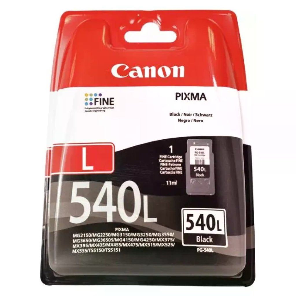 Canon PG-540L Cartuccia d'inchiostro Originale Pigmentata 11 ml 300 pagine PIXMA MG MX TS colore Nero