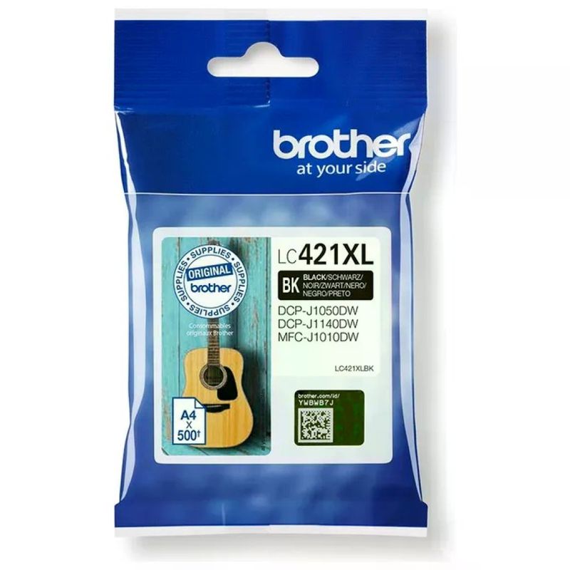Brother LC421XLBK Cartuccia Originale Nero XL – 500 Pagine