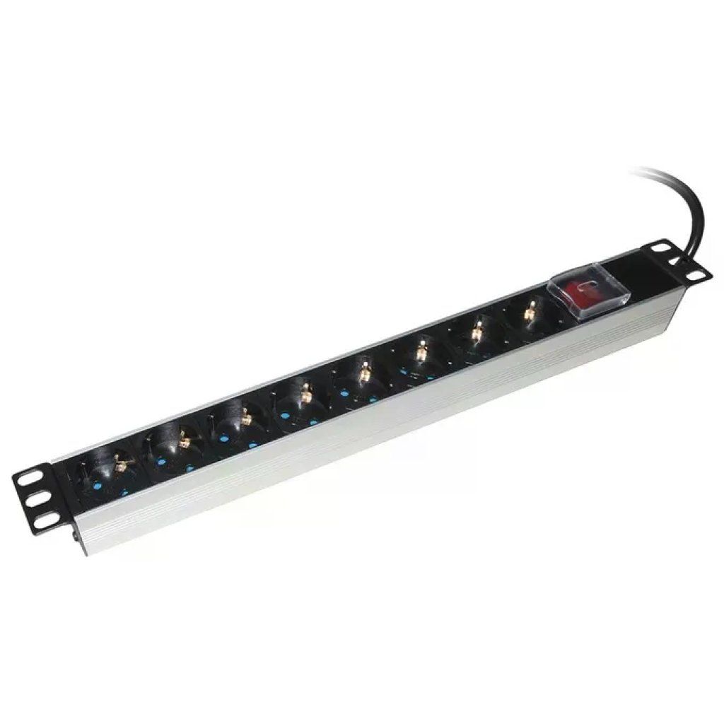 LINK LKMP08S Multipresa Rack 19" con 8 Prese Schuko, 16A, 3500W