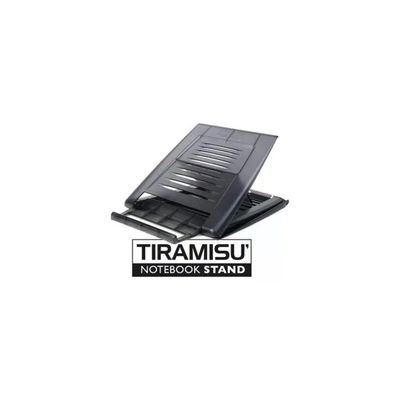 Hamlet XTMS100 Tiramisù - Supporto ergonomico per notebook fino a 17 pollici, 3 posizioni, nero