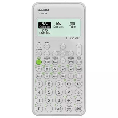 Casio fx-350CW Calcolatrice Scientifica Bianca