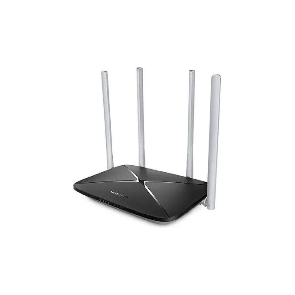 MERCUSYS Router Wi-Fi Mercusys AC12 Dual Band AC1200, 4 antenne, nero