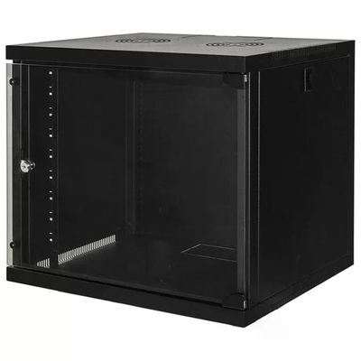 LINK LK1909UN Armadio Rack da Parete 19″ 9U Nero con Porta in Vetro