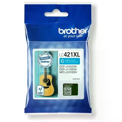 Brother LC421XLC Cartuccia Originale XL Ciano, fino a 500 pagine