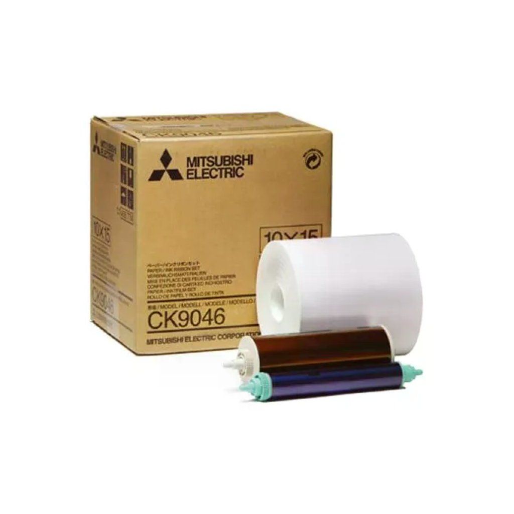MITSUBISHI ELECTRIC Mitsubishi CK9046 Carta e Nastro Sublimazione 10 x 15 cm, 600 Stampe MITSUBISHI ELECTRIC Mitsubishi CK9046 Carta e Nastro Sublimazione 10 x 15 cm, 600 Stampe