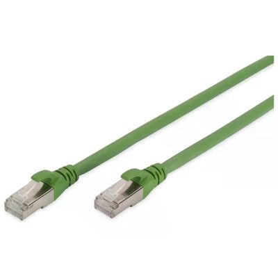 Digitus Cavo Patch Ethernet Cat 6A S/FTP RJ45 PUR Verde, 10 m Digitus Cavo Patch Ethernet Cat 6A S/FTP RJ45 PUR Verde, 10 m