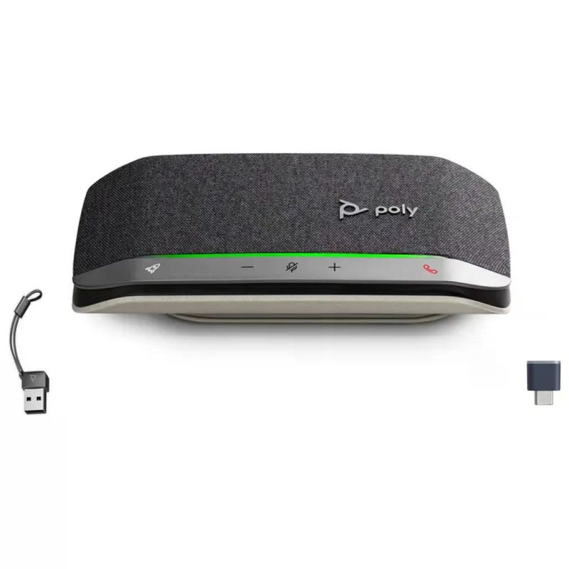 POLYCOM HP Poly Sync 20+ Speakerphone Bluetooth Portatile con Adattatore USB-C/A - Nero POLYCOM HP Poly Sync 20+ Speakerphone Bluetooth Portatile con Adattatore USB-C/A - Nero