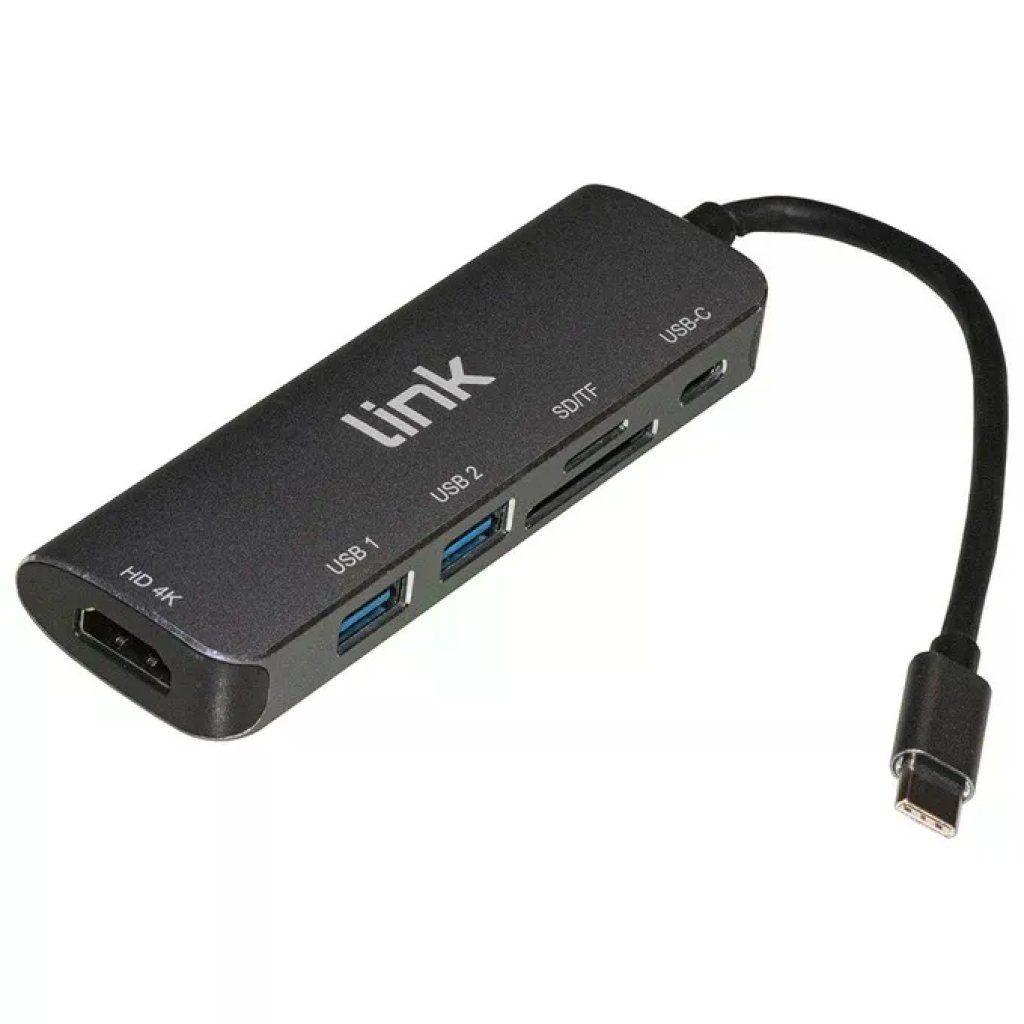 LINK LKDOCK6 Docking Station USB-C 6 Porte con HDMI 4K