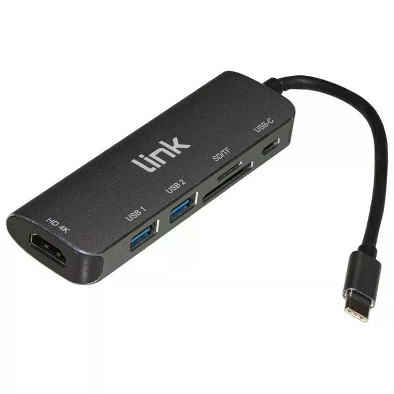 LINK LKDOCK6 Docking Station USB-C 6 Porte con HDMI 4K LINK LKDOCK6 Docking Station USB-C 6 Porte con HDMI 4K