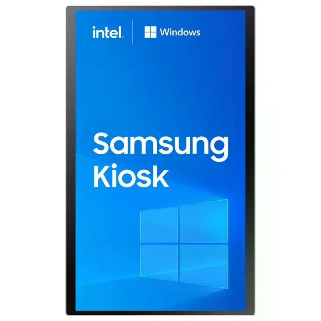 Samsung KM24C-3 Kiosk Monitor Touch 24” Full HD, Intel Core i3, Windows 10 IoT, 256 GB, Bianco